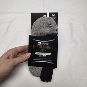 Gray and Black Athletic Socks